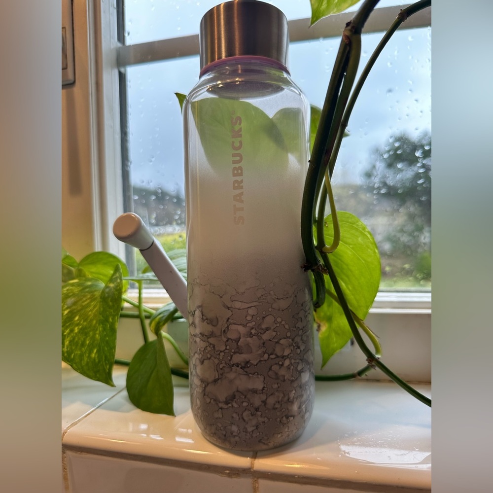 Starbucks glass water bottle